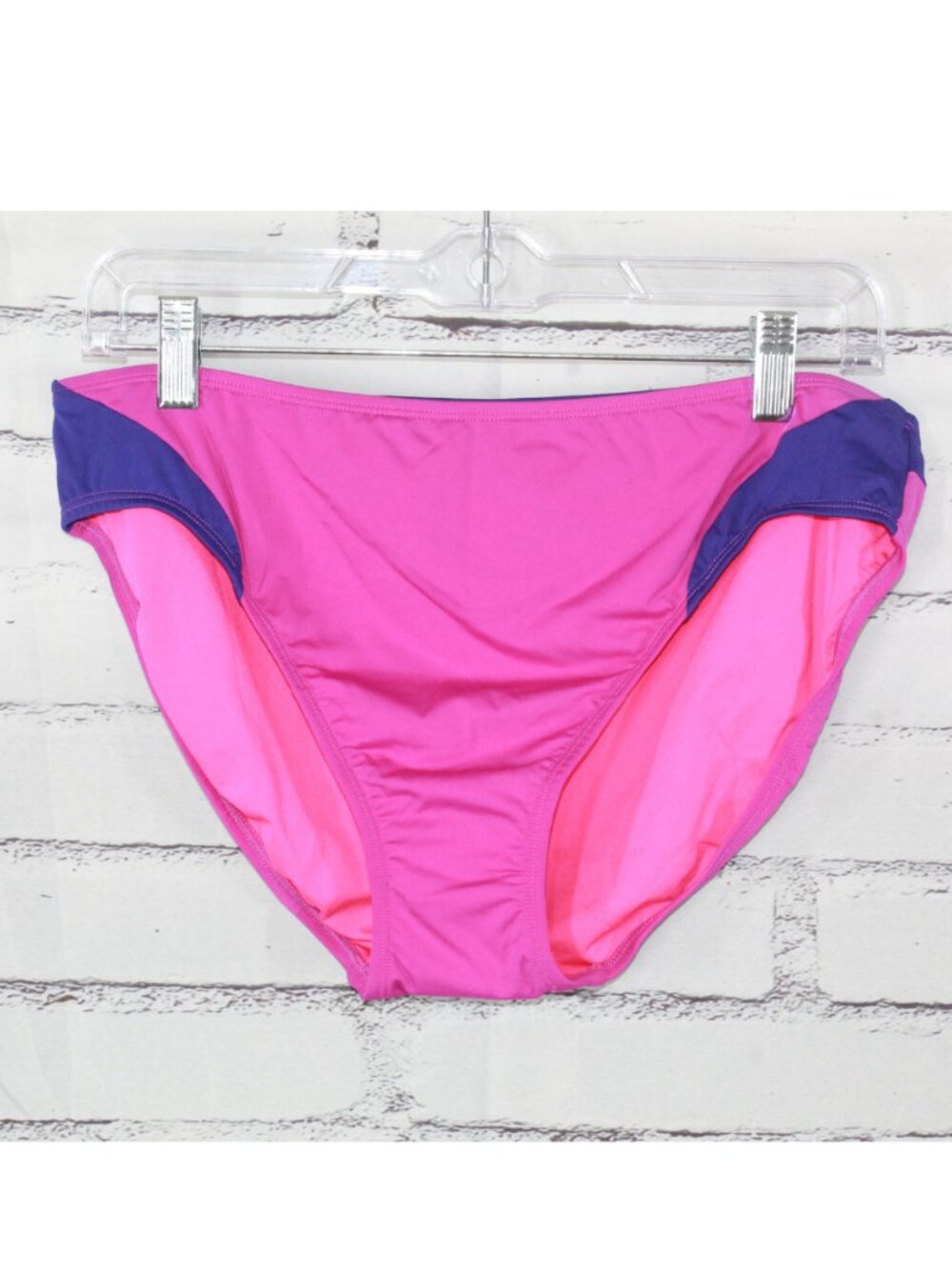 LL Bean Swim Bikini Bottom Pink Full Coverage Mix & Match Pool Beach 16 Reg